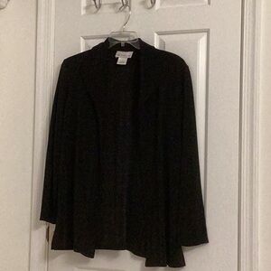 SUSAN GRAVER LUSTRA KNIT BLACK JACKET